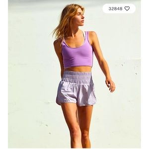 FP Movement by Free People The Way Home Shorts Lavender Dust size: Small